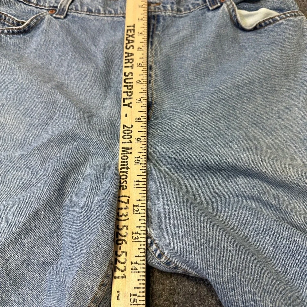 Levi's Shorts Womens Size 16 Light Wash Denim Relaxed Fit Orange Tab USA Made